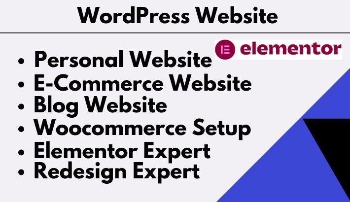 I will responsive wordpress elementor expert website ...