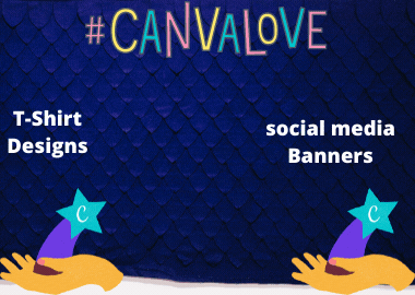 I will create T-shirt designs eye catching banners in...