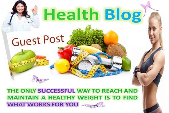 I will publish a guest post on health blog with dofol...