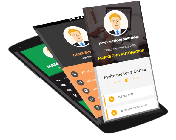 I will design digital Business card.