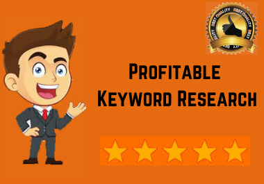 I will do best profitable keyword research for your b...