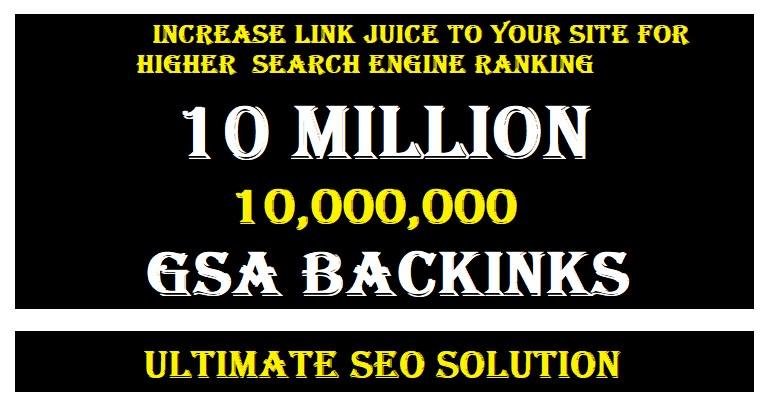do 10 million verified backlinks for your website ran...