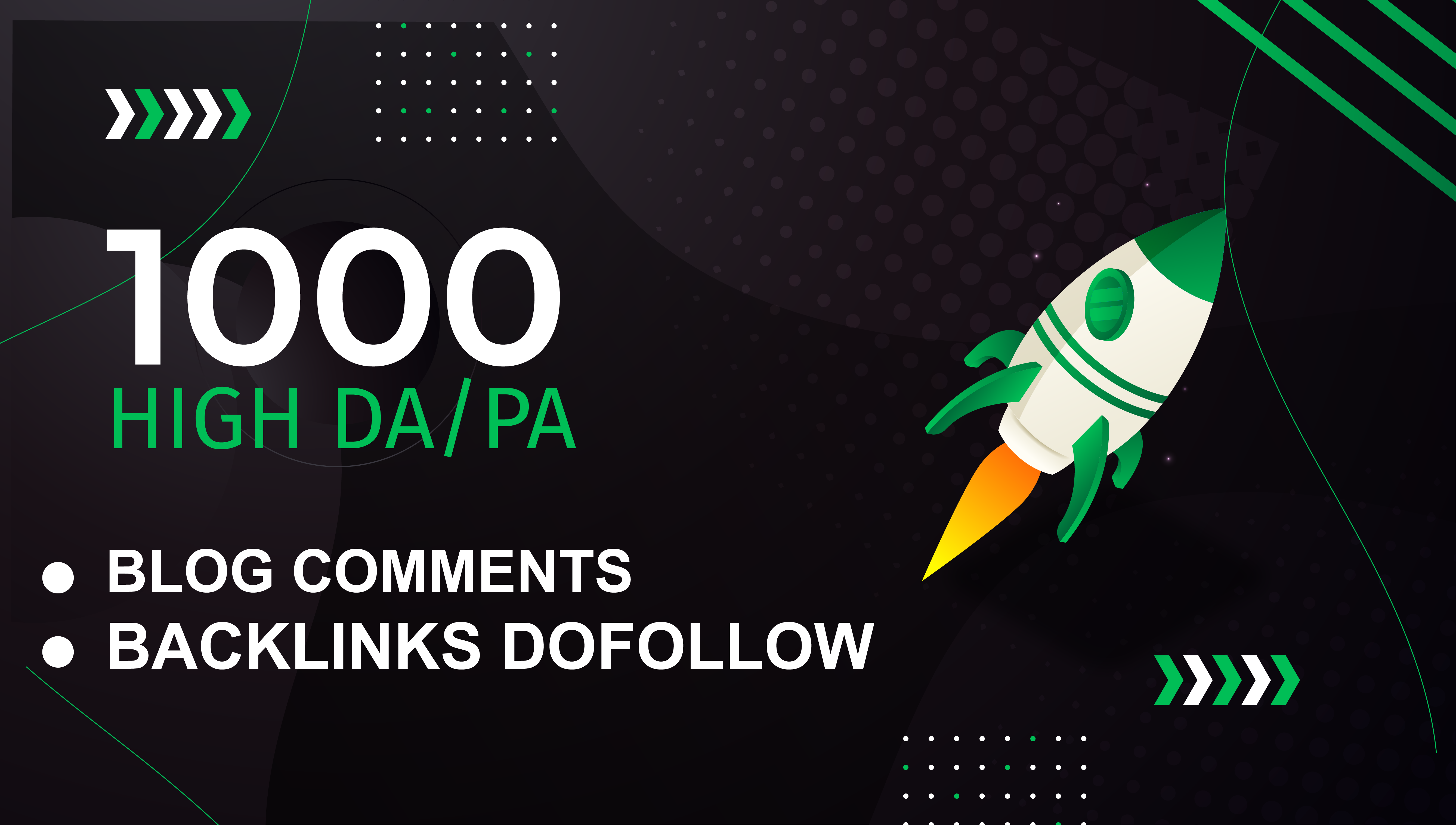 Provide High Quality 1000 Dofollow Blog Comments Back...