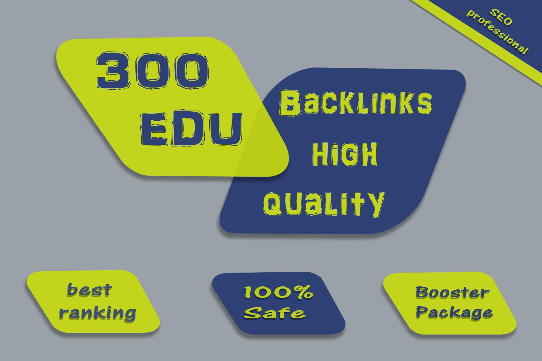 I will do 300 high authority link building, edu and ...