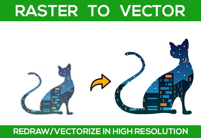 Convert logo into high resolution vector with transpa...