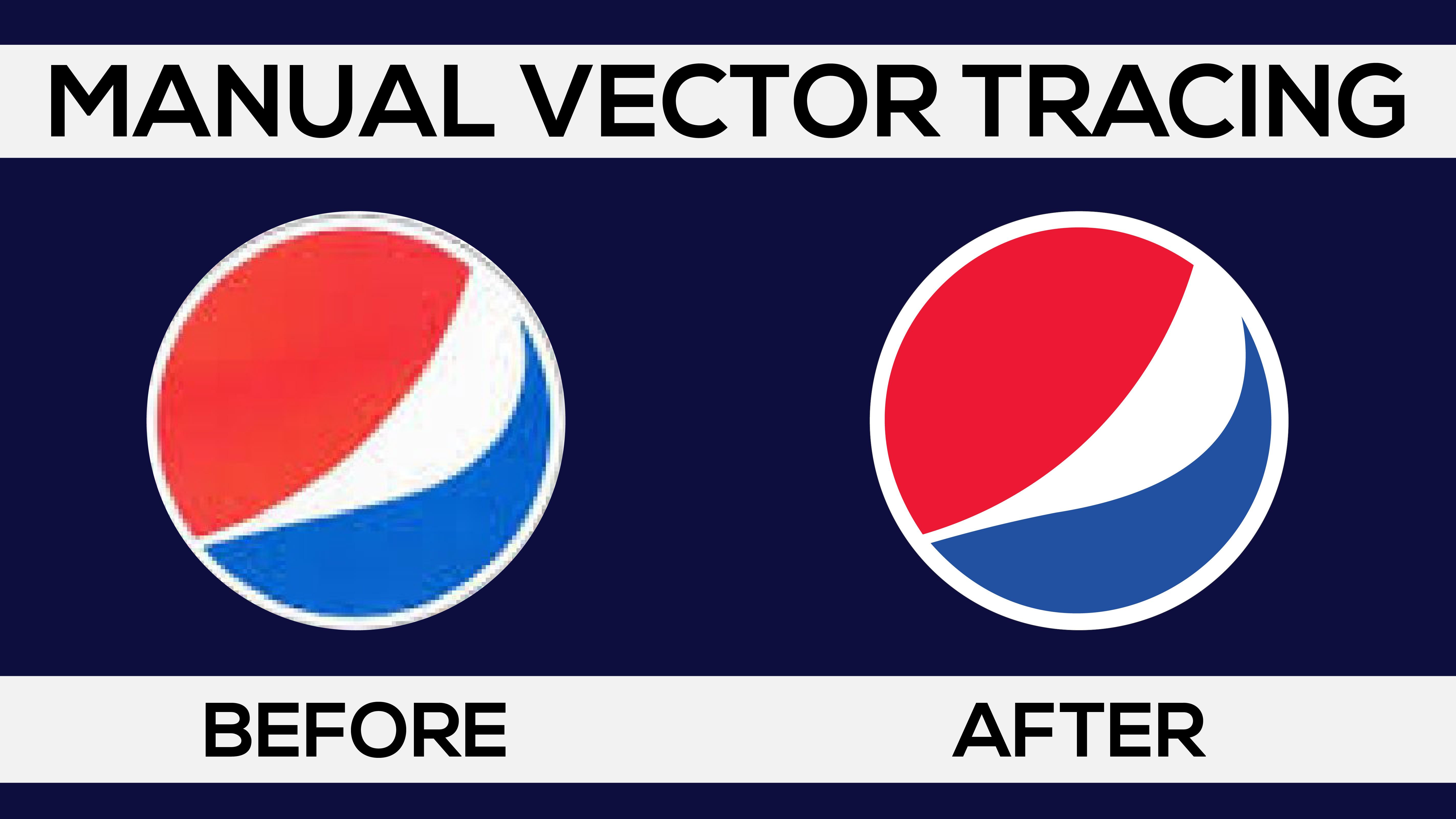 I will do manually vector tracing, vectorize logo an...