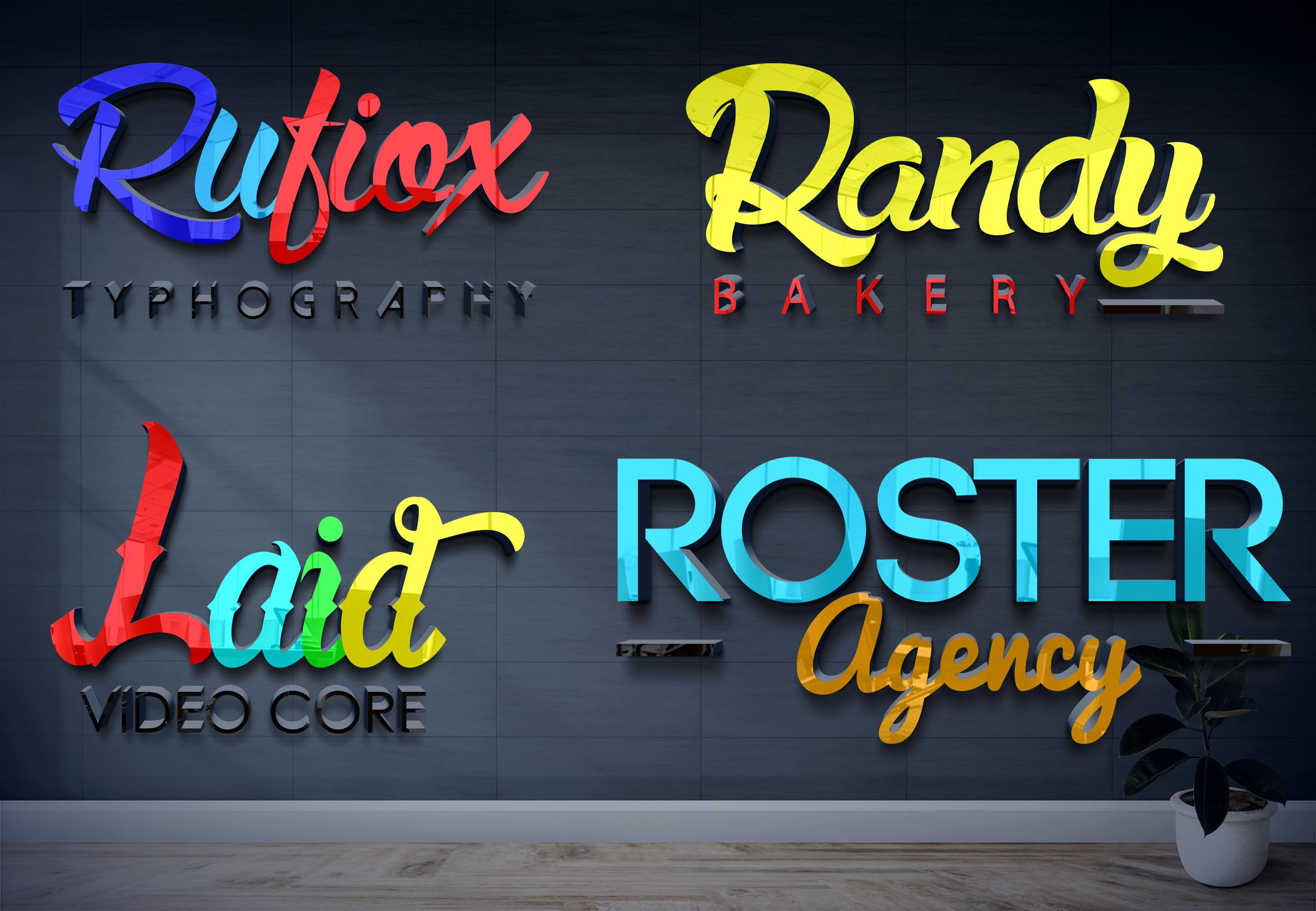 Design Unique, Minimalist, Brand faces with copyrig...