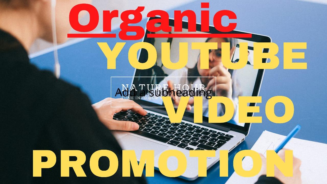 Fast organic YouTube video promotion with music marke...