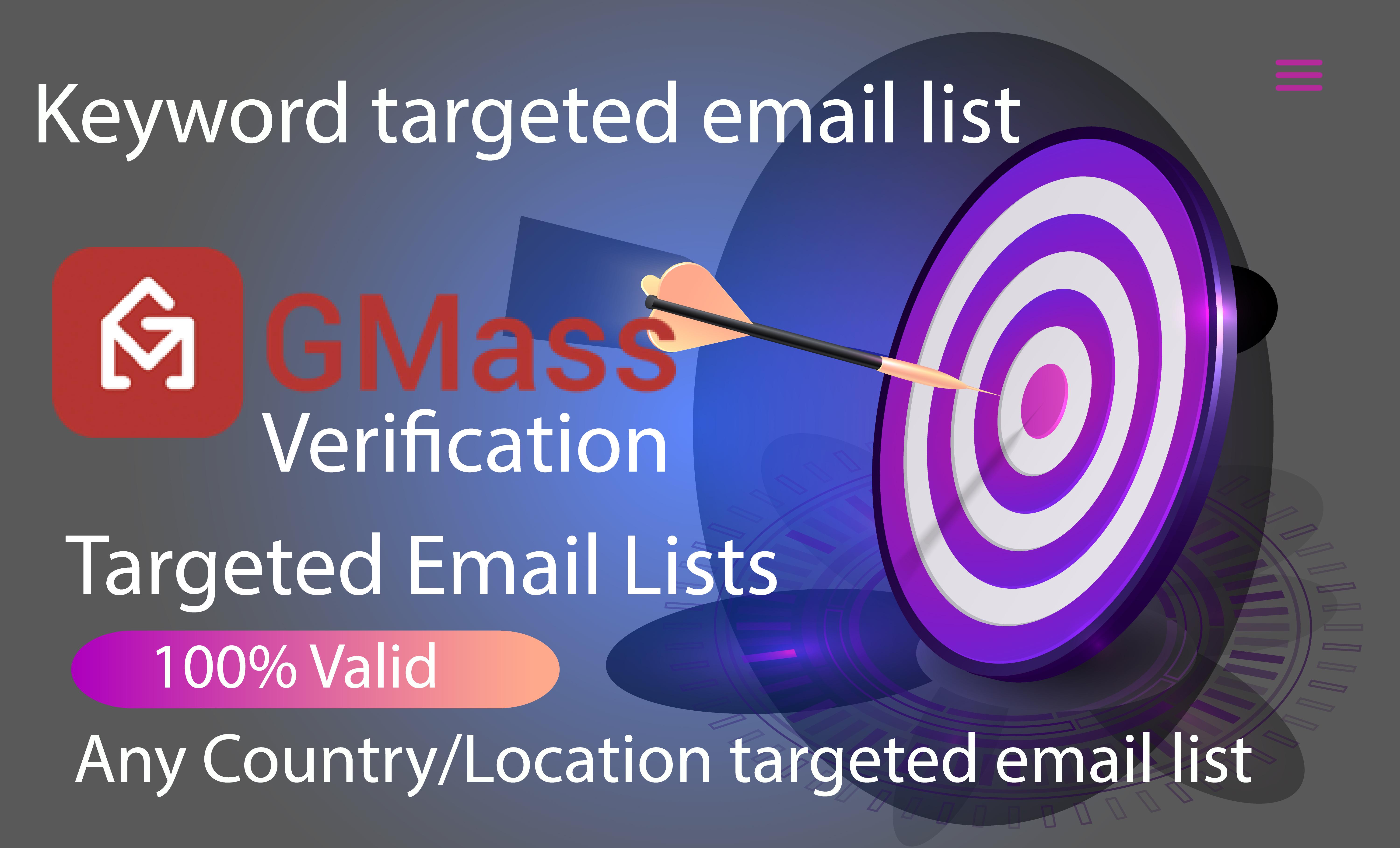 I will collect 5000 niche targeted email list for you...