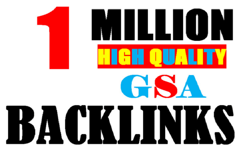 I will provide 1 million gsa ser backlinks