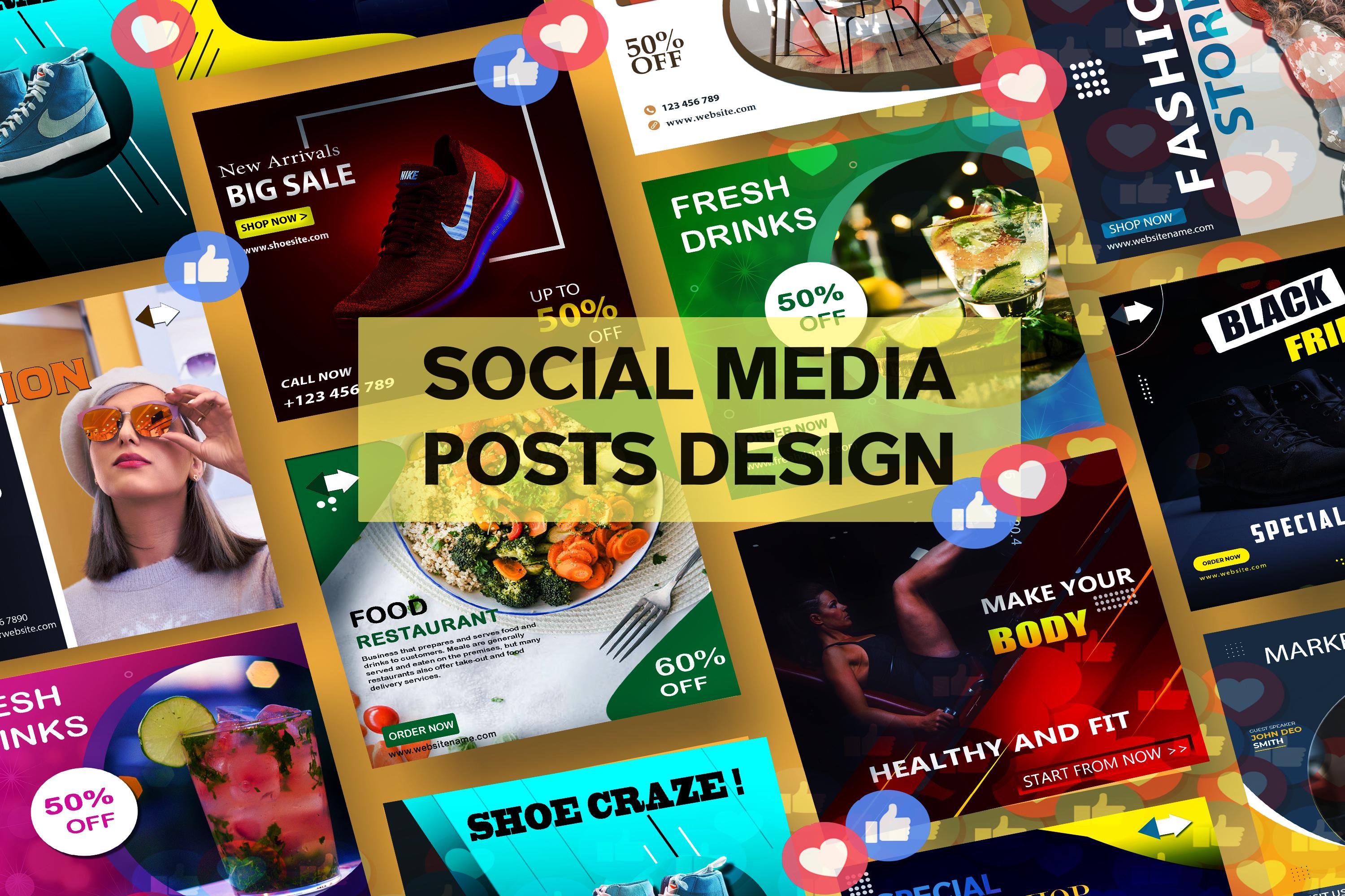 I will design attractive social media post, ad