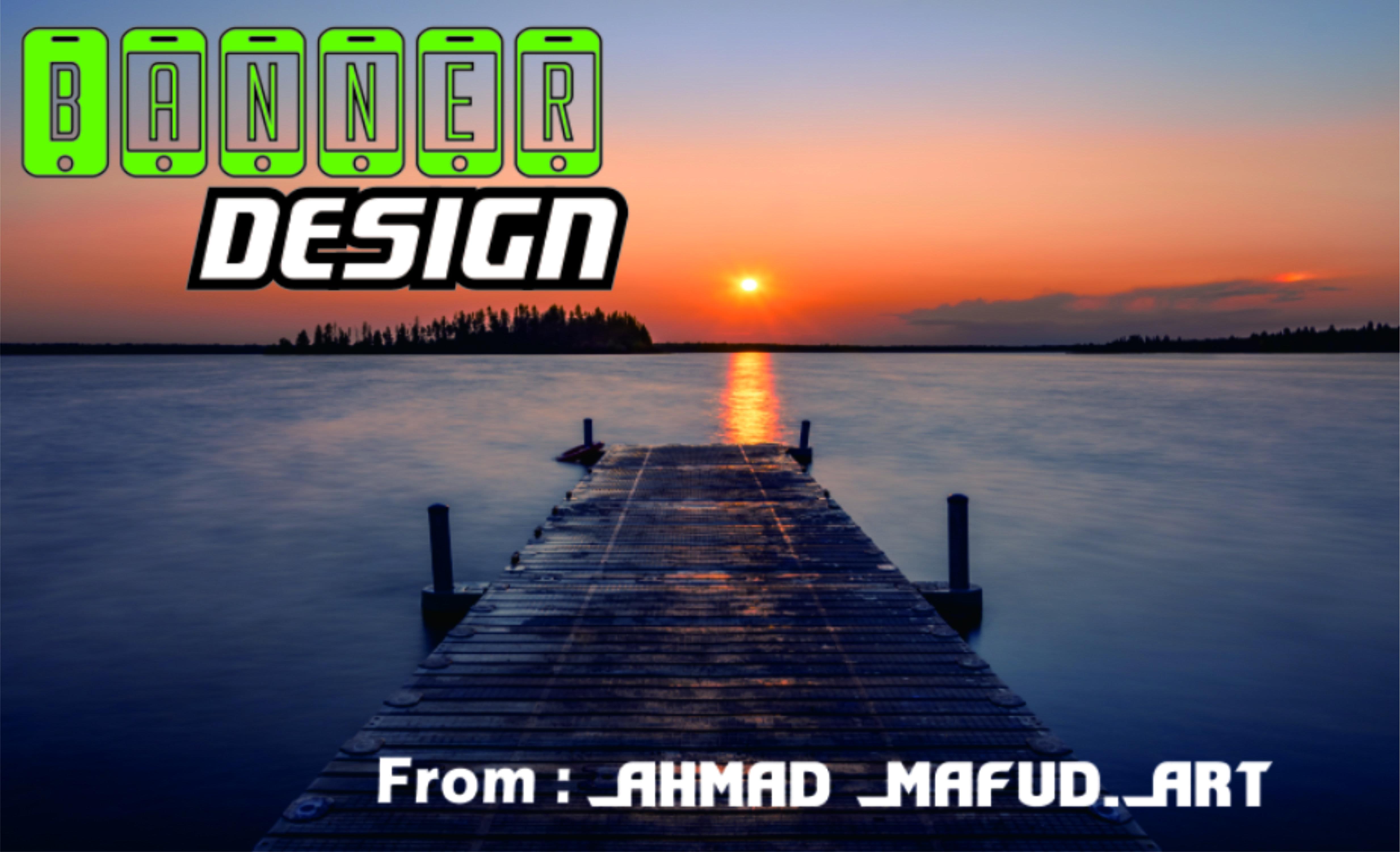 I will create stylish web banners, headers, social ...