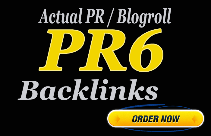 Guranteed 2 X PR6 Homepage Backlinks