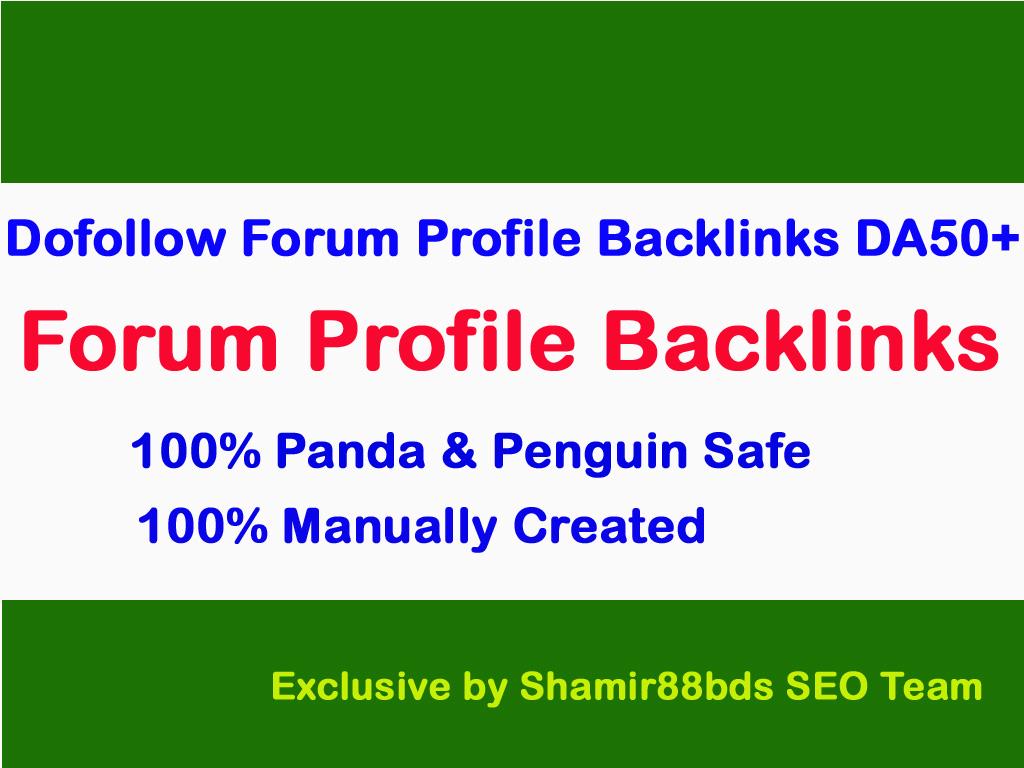 Dofollow 160 Forum Profile Links to Rank Higher DA50-...