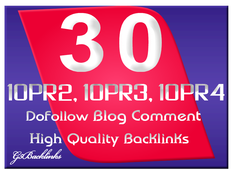 I will give blog comment 10 PR2, 10 PR3, 10 PR4