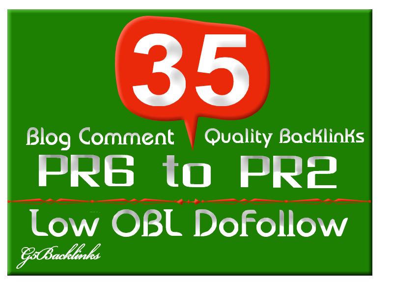 I will blog 35 Low Obl Blog Comment backlinks dofollo...
