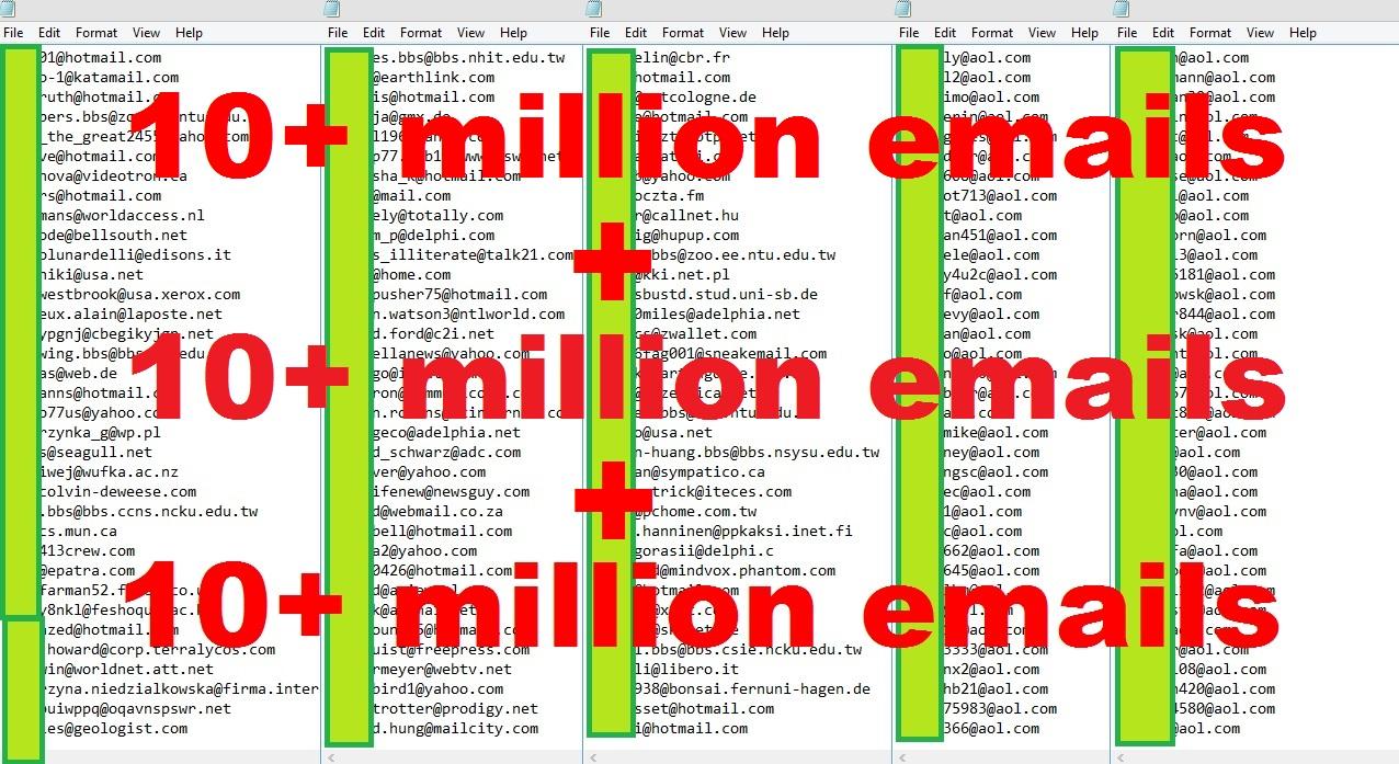 Give You Over 30-Millions REAL Email List