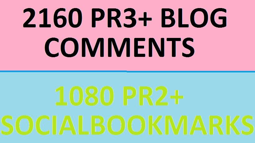 Wil Create 720 PR3+ Blog Commenting Backlinks + 240 P...