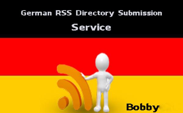 I will Submit your RSS feed to 25 German RSS director...