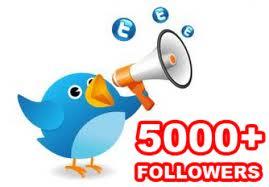 Add TWITTER follower 5000, 4000, 3000, 2000, 1000...