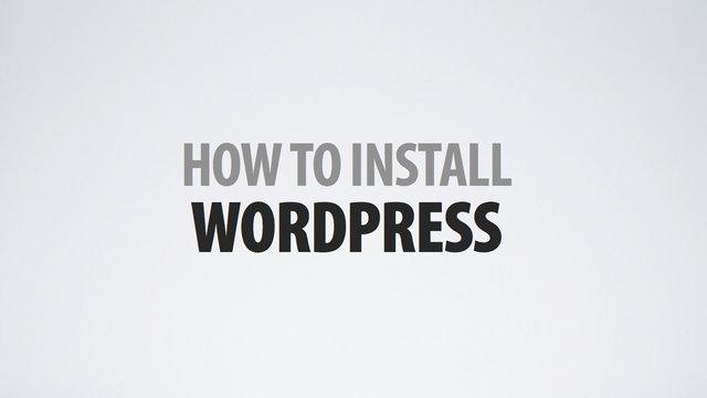 install wordpress to your host for your site
