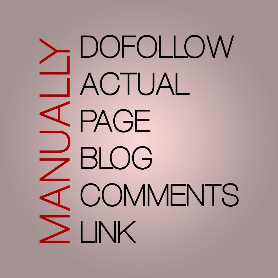 create 82 Manual DoFollow High PR Blog Comments backl...