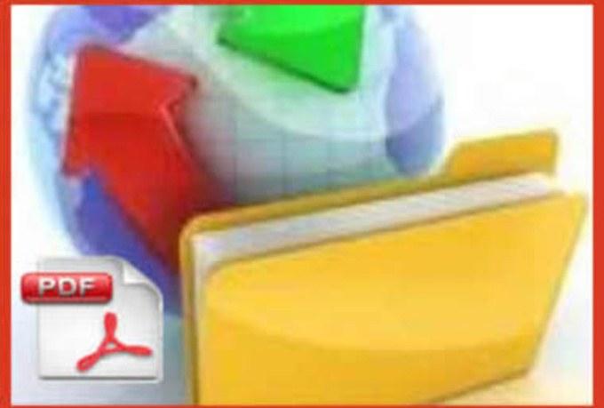 I will pdF submission to 30 to 35 document sharing si...