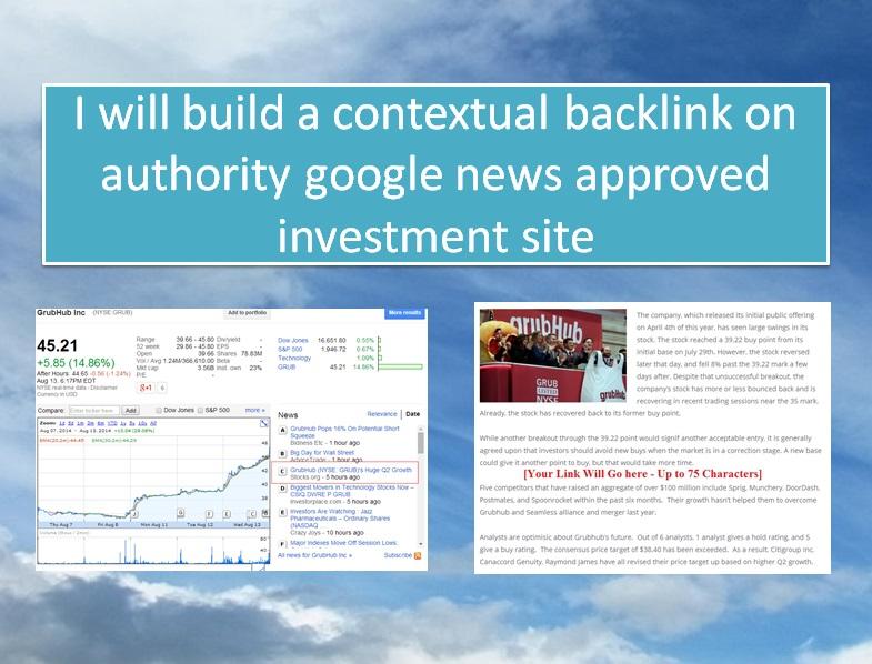 1x Contextual Backlink on Authority Google News Appro...