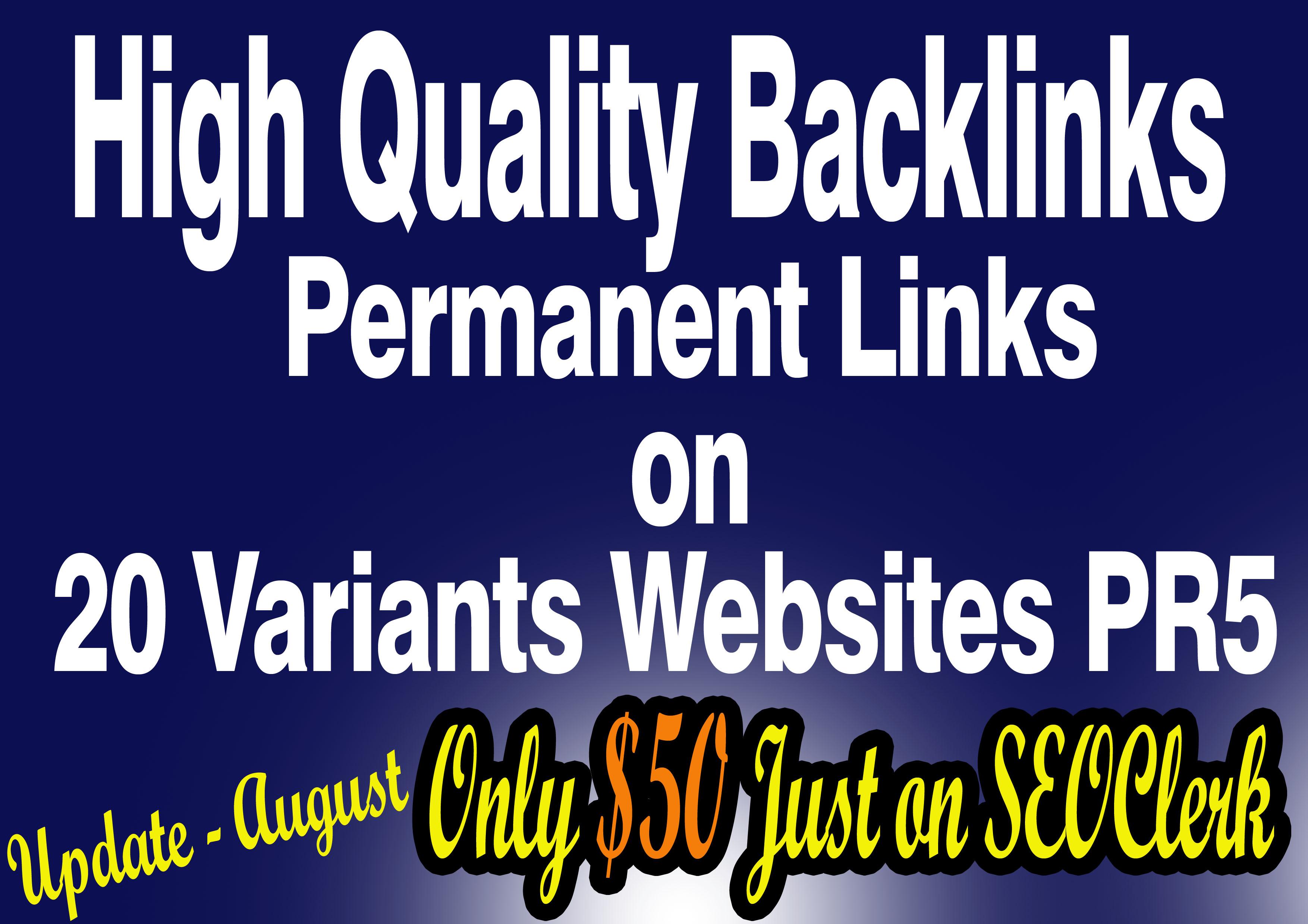 I will give you permanent blogroll link on 20 website...