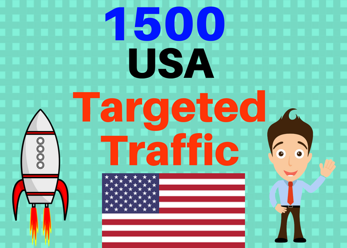 1500 USA TARGETED Human traffic to your web or blog s...