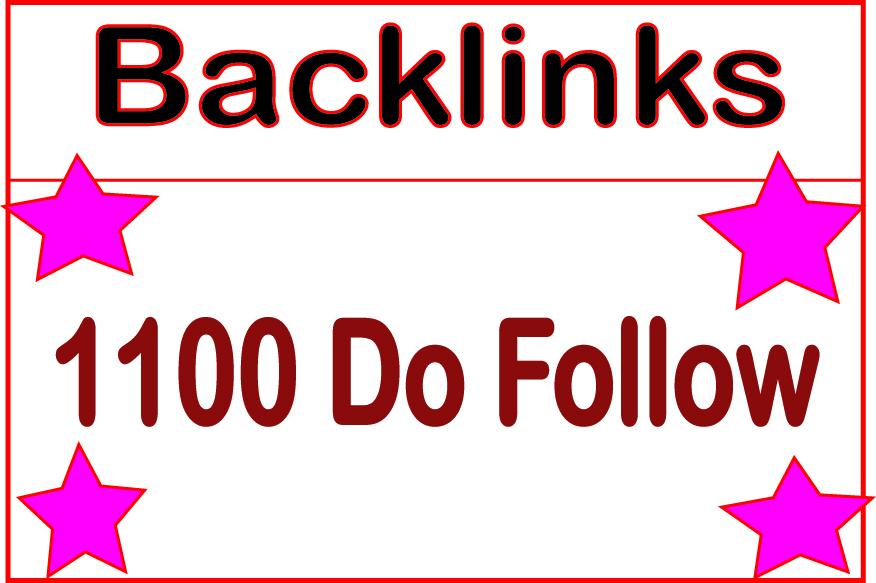 I will Do HQ 1100 Do Follow Backlinks