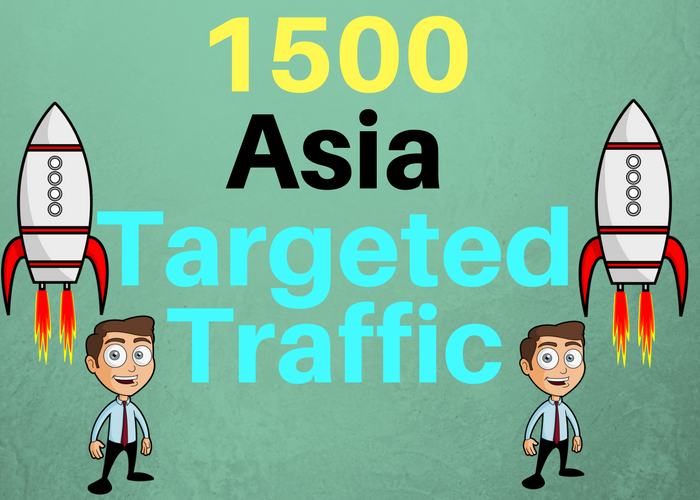 1500 ASIA TARGETED Human traffic to your web or blog ...