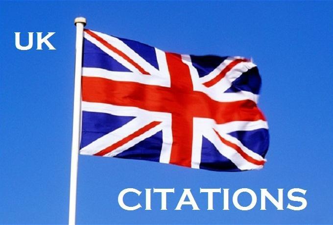 I will create 41 high pr local citations for UK based...