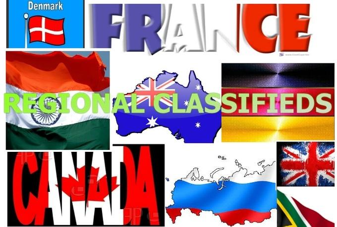 I will manually post 30 high page rank Local or regio...