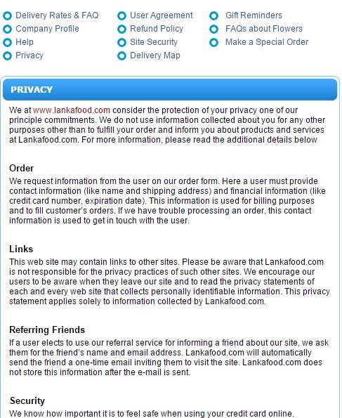 I write a privacy policy, return policy and terms &a...