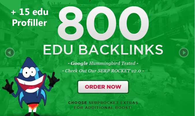 Edu backlinks 800 high quality SEO + 15 profiler. edu...