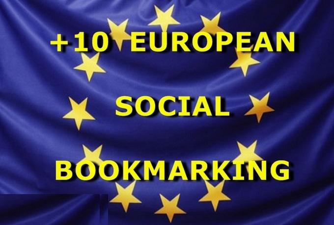 submit URL to 10 European Social Bookmarking Sites wi...