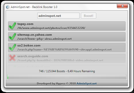 Backlink Booster 115000+backlinks adds backlinks and ...