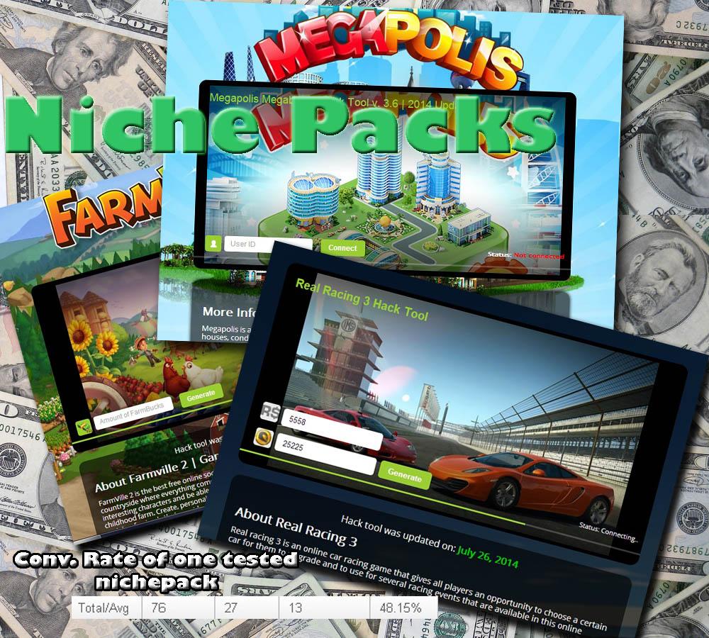 CPA Landing Page + Video Service NICHE PACKS, ENGLIS...