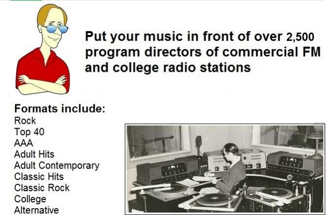 promote your music to over 2500 FM stations