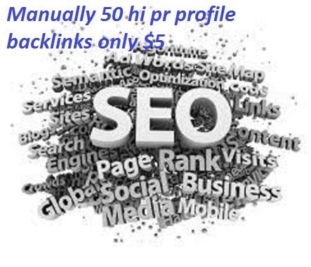Manually 50 High AUTHORITY Pr5-Pr8 Backlinks