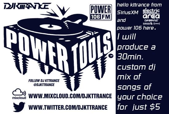 I will mix produce a custom mix of your songs selecti...