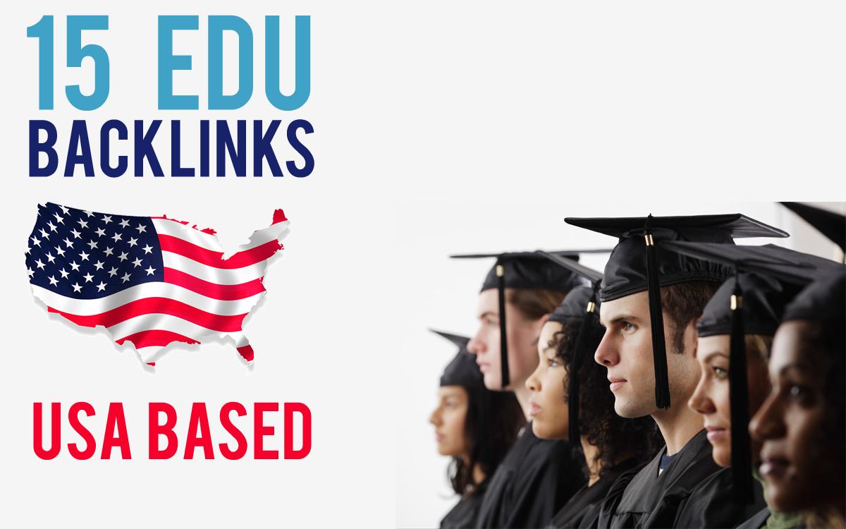 15 US based EDU backlinks