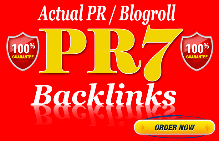 Guranteed PR7 Homepage Backlinks
