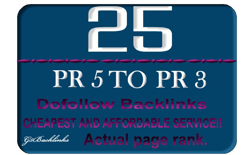 25 DoFollow Blog Comment Backlink Pr5 to PR3