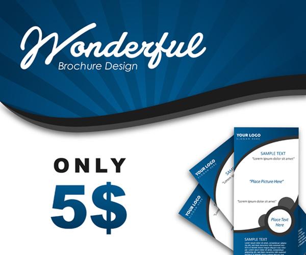 I will design AMAZING WOW brochure flyer invitation d...