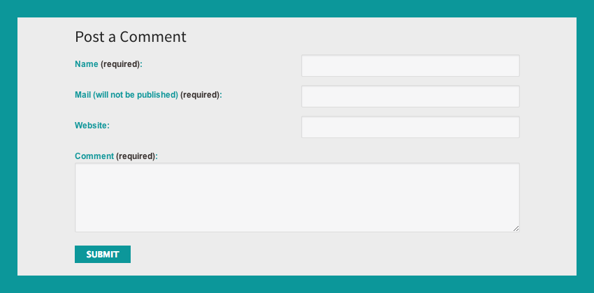 10 Blog comments on your own blog