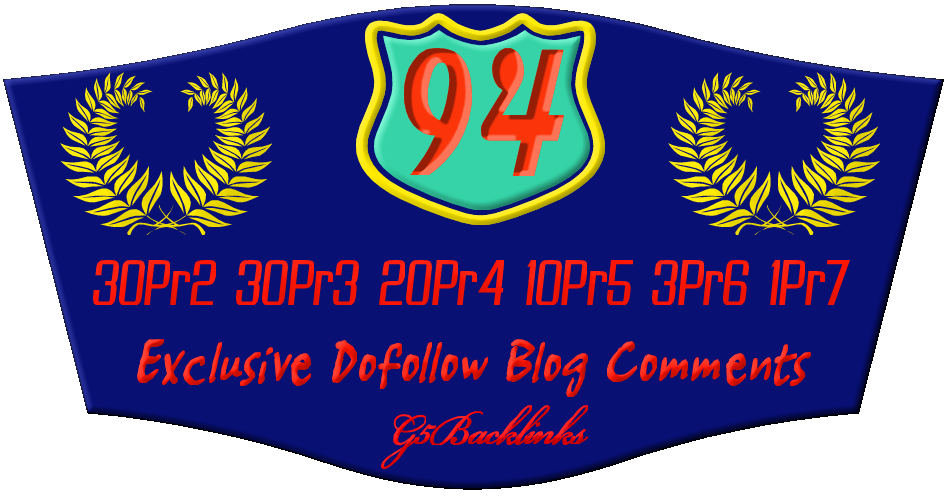 submit 94 exclusive dofollow blog comments from 30pr2...
