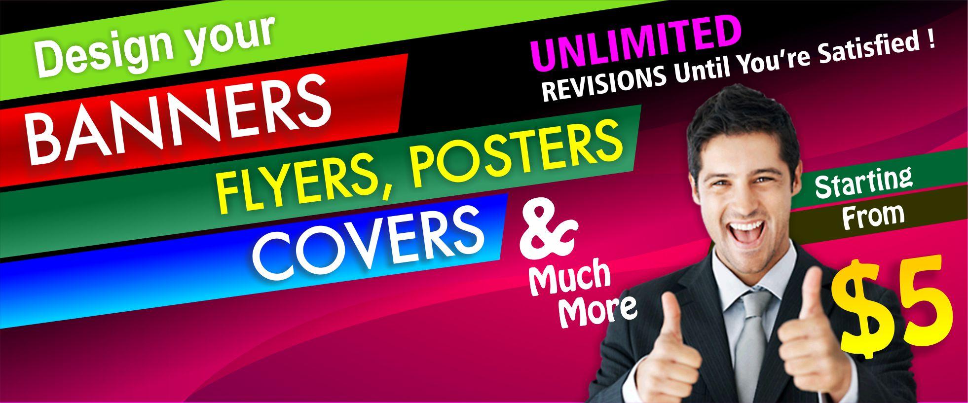 I will create professional banners for you social med...
