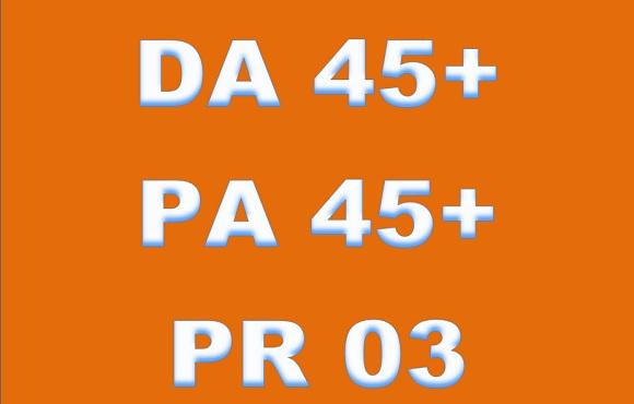 I will guest Post on DA PA 45+ General Blog
